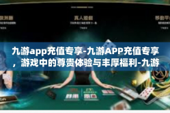 九游app充值专享-九游APP充值专享，游戏中的尊贵体验与丰厚福利-九游app充值专享